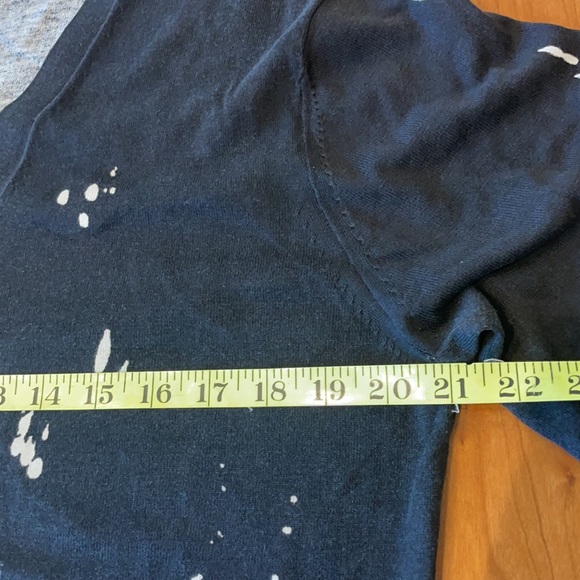 Alexander McQueen McQ  splash black and white sweater Large - Picture 3 of 12